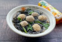 #米饭最强CP#紫菜肉丸汤的做法