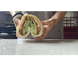 轻食蔬菜三明治的做法