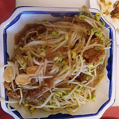 东北菜之豆芽菜炒粉条（卷饼用）