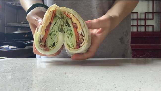 轻食蔬菜三明治的做法