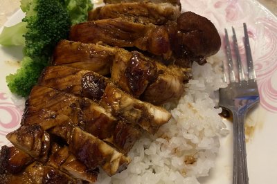 照烧鸡排饭