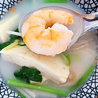鲜虾豆腐牛奶浓汤的做法图解5