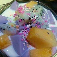 李孃孃爱厨房之——水果牛奶香芋、草莓布丁的做法图解4