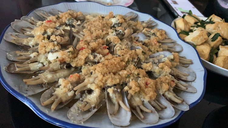 蒜蓉蛏的做法
