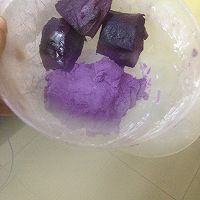 奶香紫薯糯米糍的做法图解1