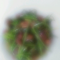 肉炒韭苔的做法图解3