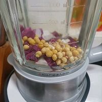 山药紫薯豆浆的做法图解3