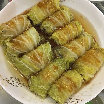 白菜鸡肉卷