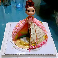彩虹芭比公主蛋糕的做法图解28