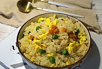 南瓜菜心蛋炒饭的做法