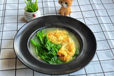 鸡蛋炖豌豆尖汤