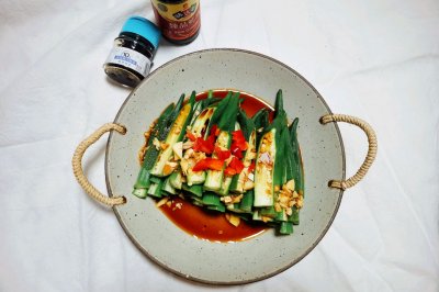 不加一滴油的凉拌秋葵