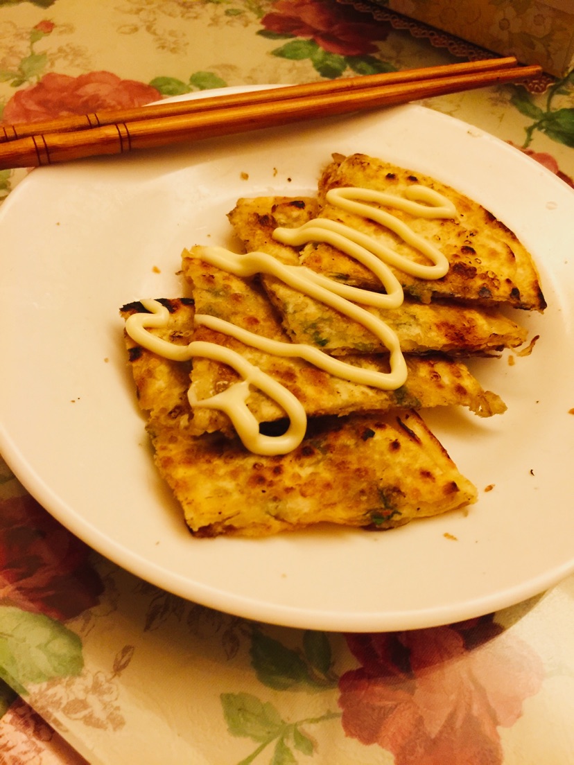 小葱油煎饼（早餐or下午茶噢>_～的做法图解5