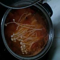 金针菇豆腐番茄汤的做法图解2