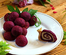 紫薯山药芝士球#柏翠辅食节-烘焙零食#的做法