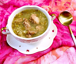 清热解毒的排骨绿豆汤的做法