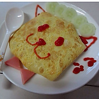 开胃食谱：小猫咪西红柿玉米蛋包饭～的做法图解2
