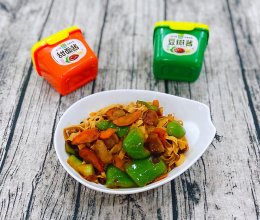 【孕妇食谱】【孕妇食谱】青椒酱炒豆皮，咸鲜入味，超级下饭～的做法