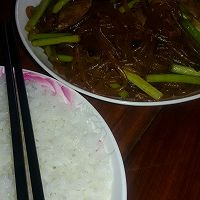 鸡心香菇粉条炒蒜薹的做法图解11