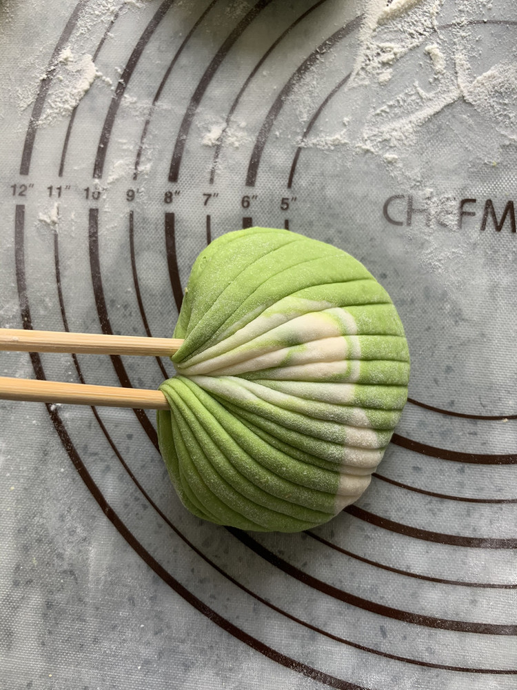 家庭版混搭色贝壳馒头的做法