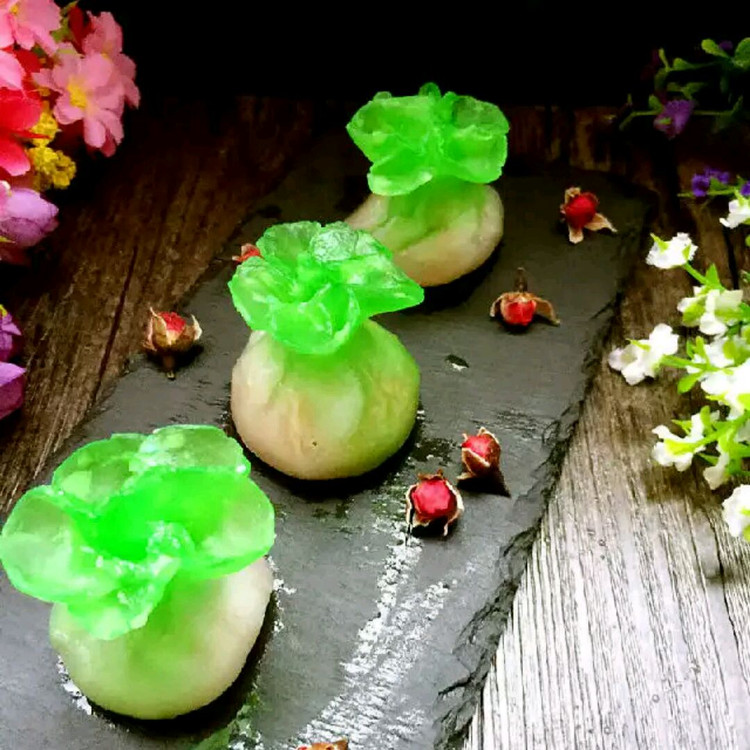 水晶白菜蒸饺的做法