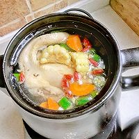 #硬核菜谱制作人#彩蔬鸡汤煲的做法图解7
