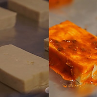 【美味减脂餐】无油亚洲风味豆腐佐香脆黑面包的做法图解2