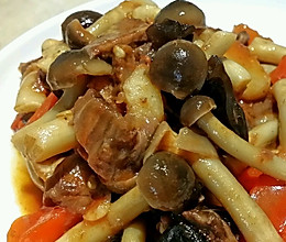 茄汁牛肉蟹味菇的做法