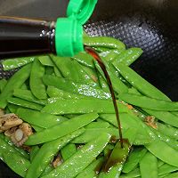 #李锦记X豆果 夏日轻食美味榜#荷兰豆炒扇贝肉的做法图解9