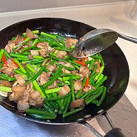 蒜苔炒肉的做法图解6