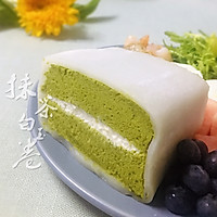 #夏日撩人滋味#夏日小清新抹茶白玉卷的做法图解17