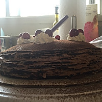香浓巧克力千层蛋糕的做法图解8