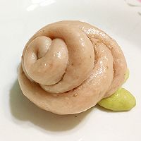 情人节好礼*粉色玫瑰馒头的做法图解7
