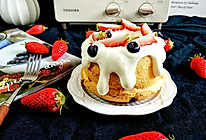 #餐桌上的春日限定#奶油草莓蛋糕，小烤箱烤出春天的暖意甜蜜的做法