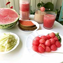 #我的夏日味道vlog#炫一个高颜值的西瓜下午茶