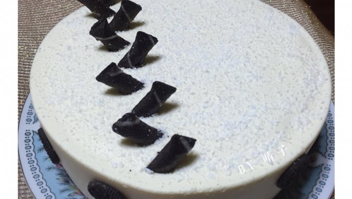 「黑白配」冻芝士慕斯蛋糕｜附巧克力戚风蛋糕方子