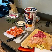 牛肉鸡肉番茄蛋卤面的做法图解2