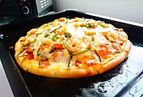 鲜虾火腿披萨的做法