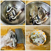 梭子蟹炒年糕的做法图解1