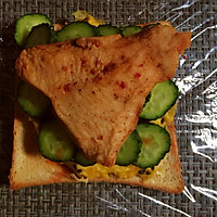 滑蛋三明治的做法图解11