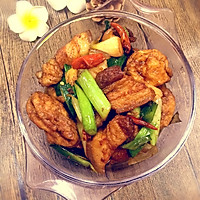 #快手菜#五花肉焖油豆腐的做法图解5