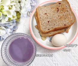 ☀️今日份早餐分享｜紫薯豆浆、全麦面包的做法