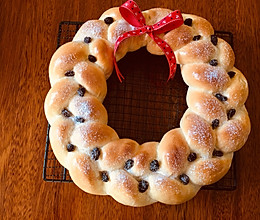 圣诞花环甜面包的做法