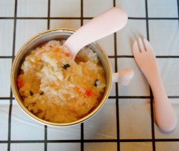 宝宝辅食:番茄鳕鱼粥「小鹿优鲜」的做法