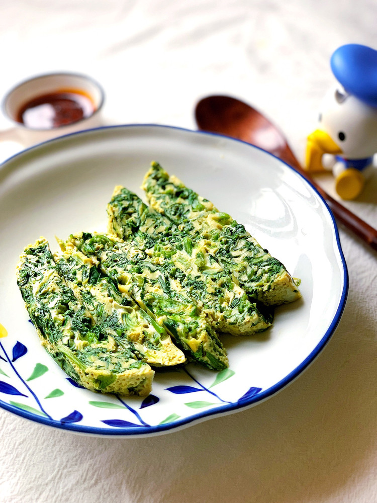 菠菜蒸鸡蛋，快手懒人营养早餐，可以做辅食的做法