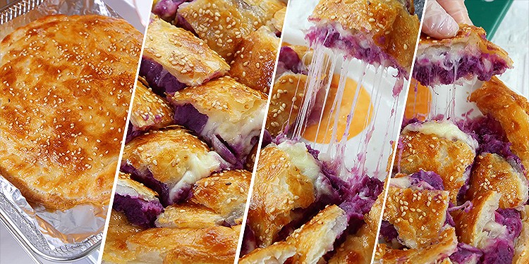 紫薯芝士饼【宝宝辅食】的做法