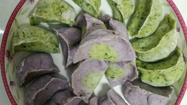紫玉饺子的做法