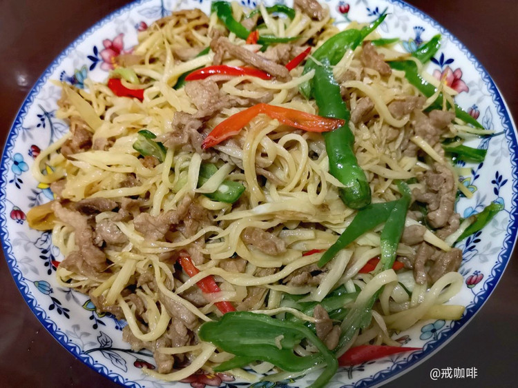 高笋炒肉丝的做法