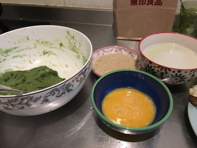 抹茶红薯饼的做法图解8