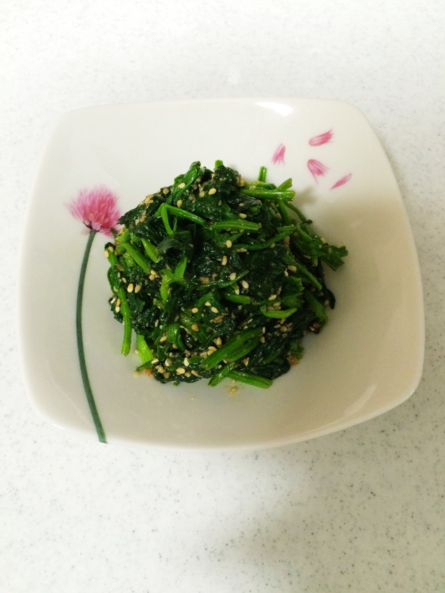日式芝麻拌菠菜的做法图解12